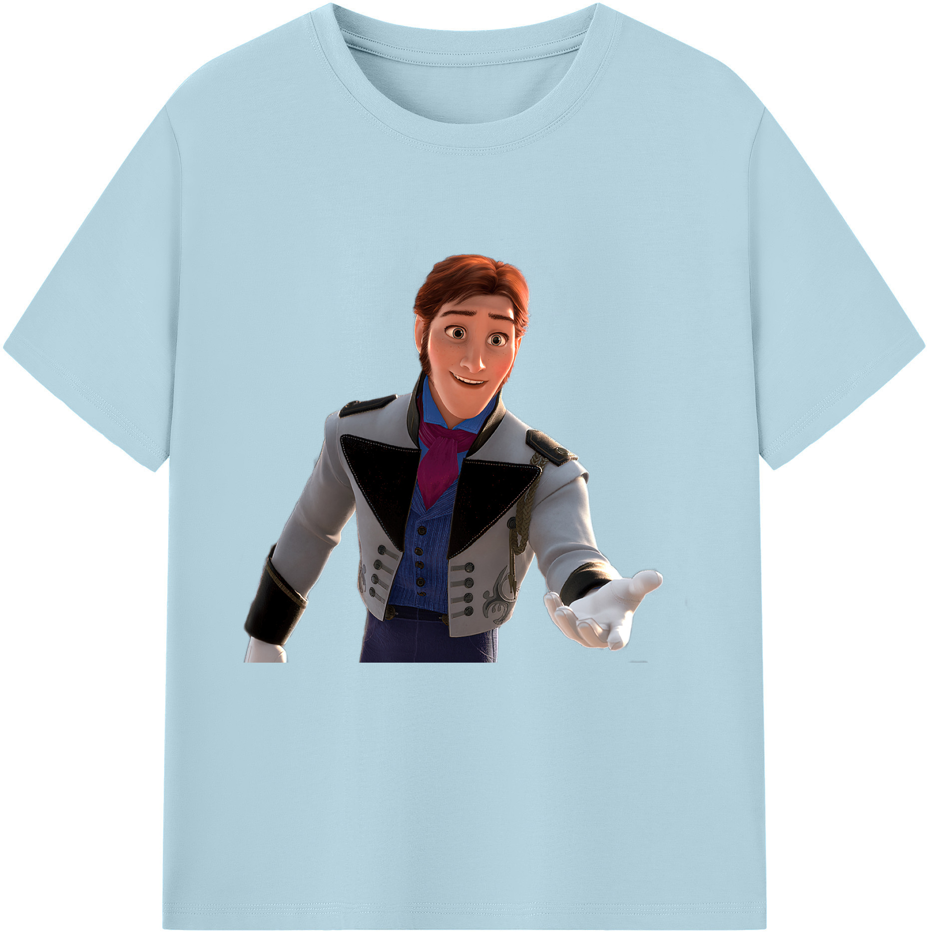 （画像用） アナと雪の女王 アンナ エルサ Frozen Anna Elsa 綿100％半袖Tシャツ（フロントプリント）